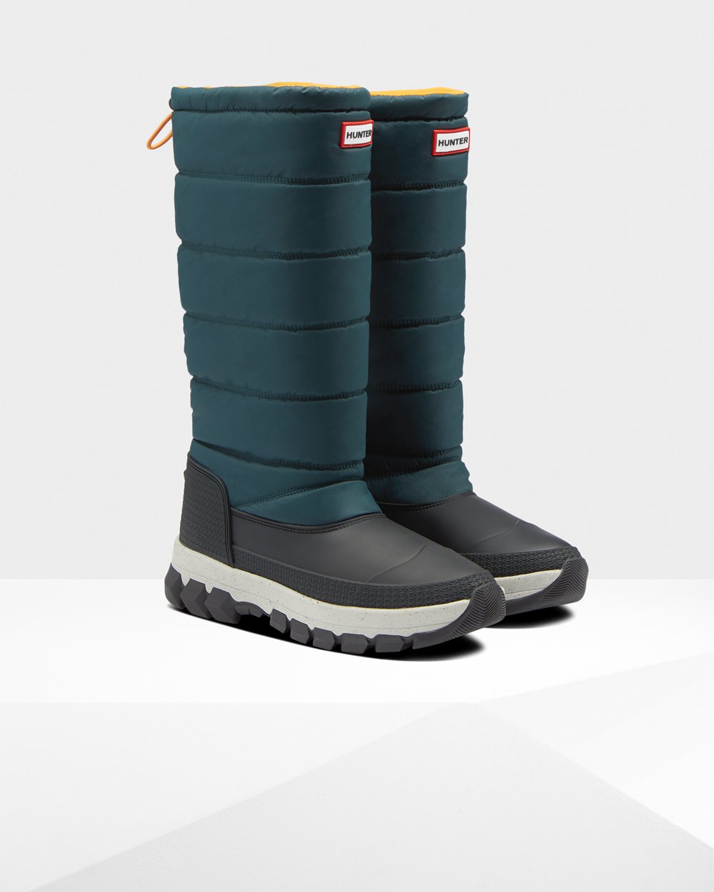 Womens Hunter Original Insulated Tall - Snow Boots Green/Grey - 1850-ALKCN